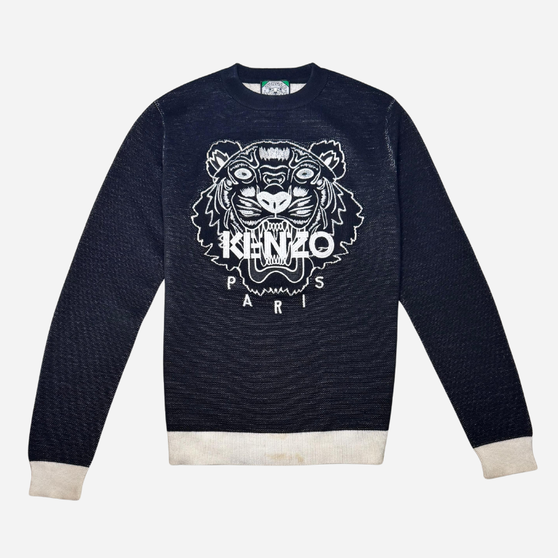 KENZO TIGER SWEATSHIRT BLACK/WHITE