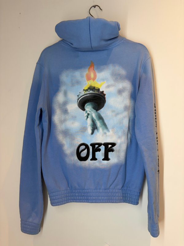 OFF-WHITE LIBERTY PRINT COTTON HOODIE