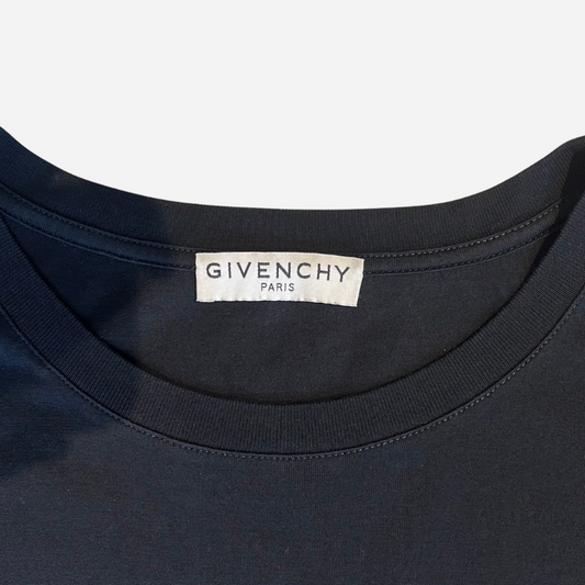 GIVENCHY PARIS SIGNATURE EMBROIDERED LOGO T-SHIRT
