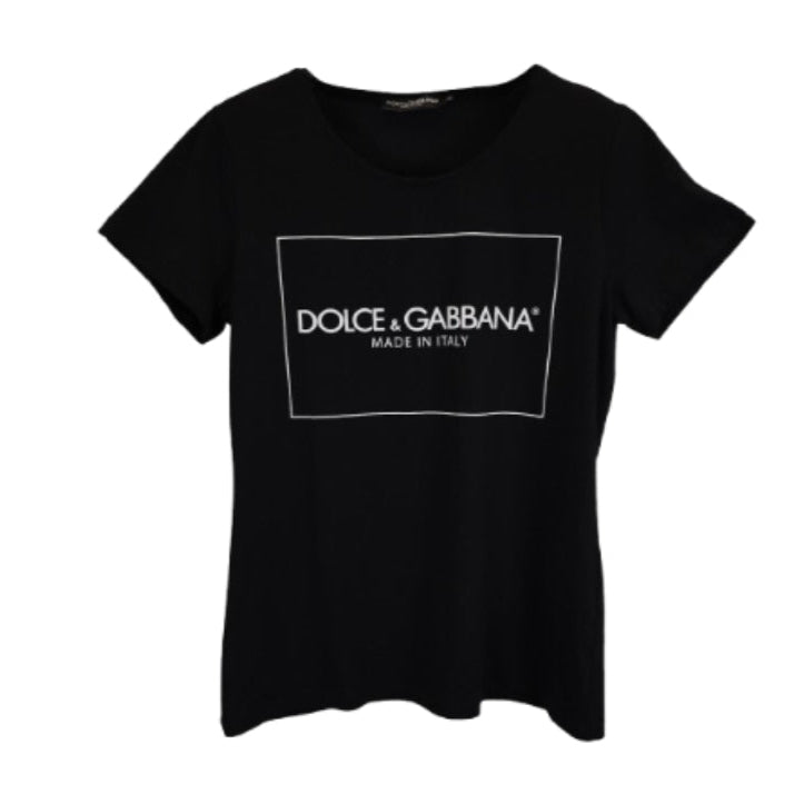 DOLCE & GABBANA PLAIN LOGO TEE