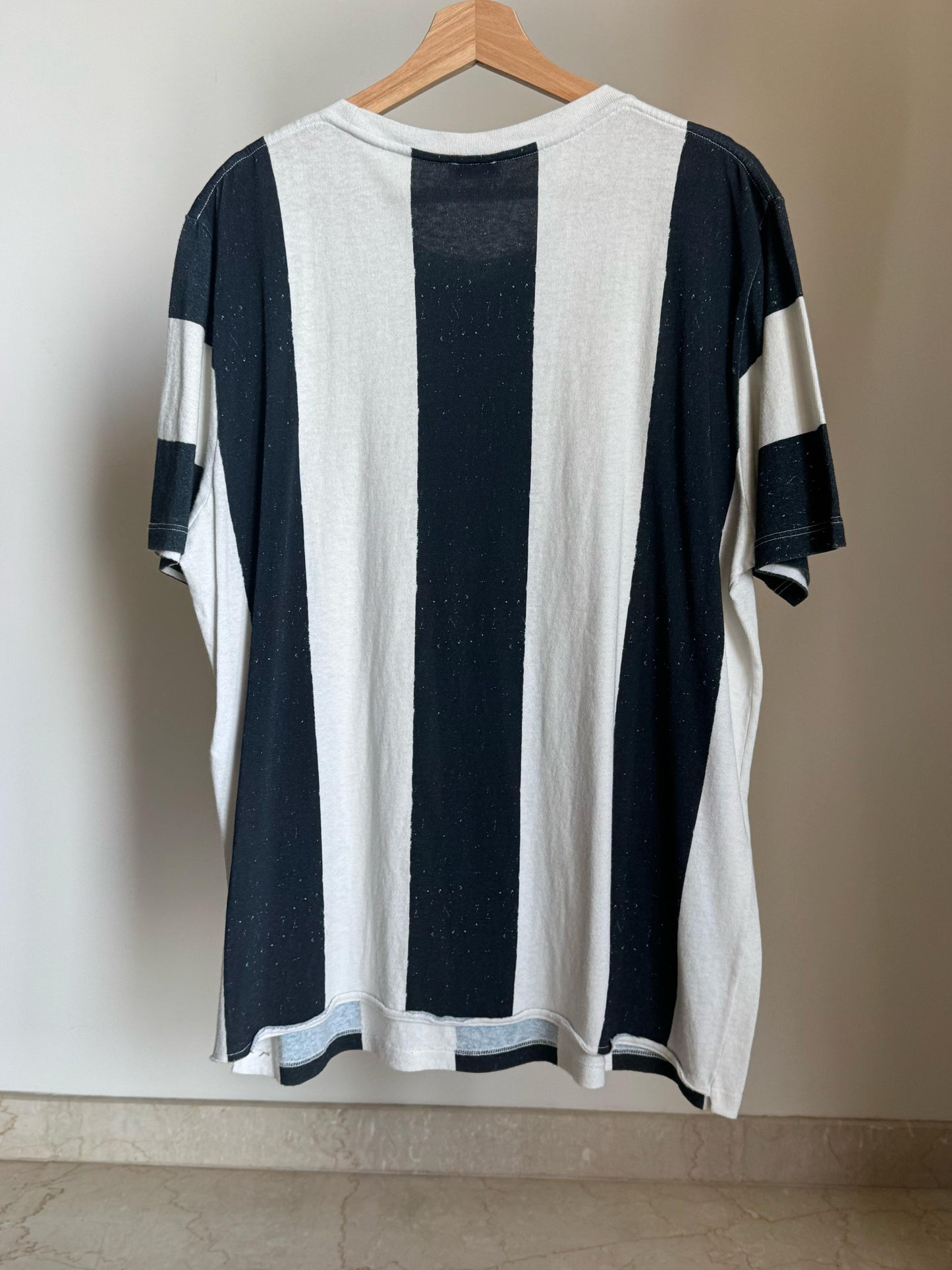 SAINT LAURENT - STRIPED LOGO T-SHIRT