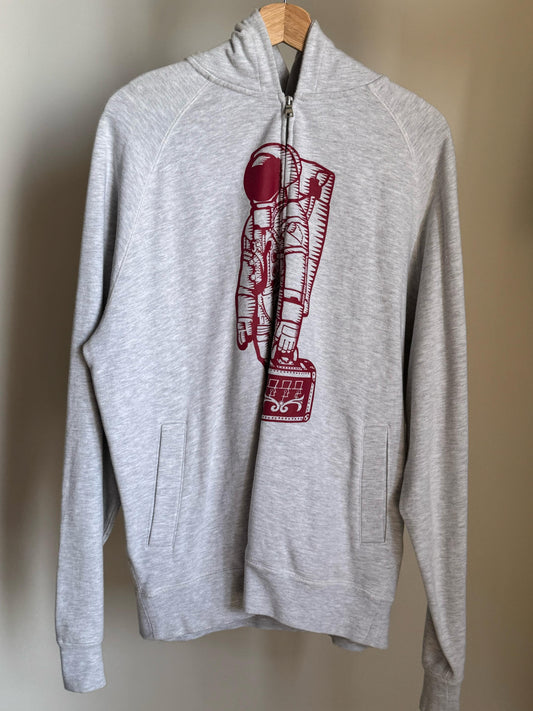 BILLIONAIRE BOYS CLUB ASTRONAUT ZIP THROUGH HOODIE