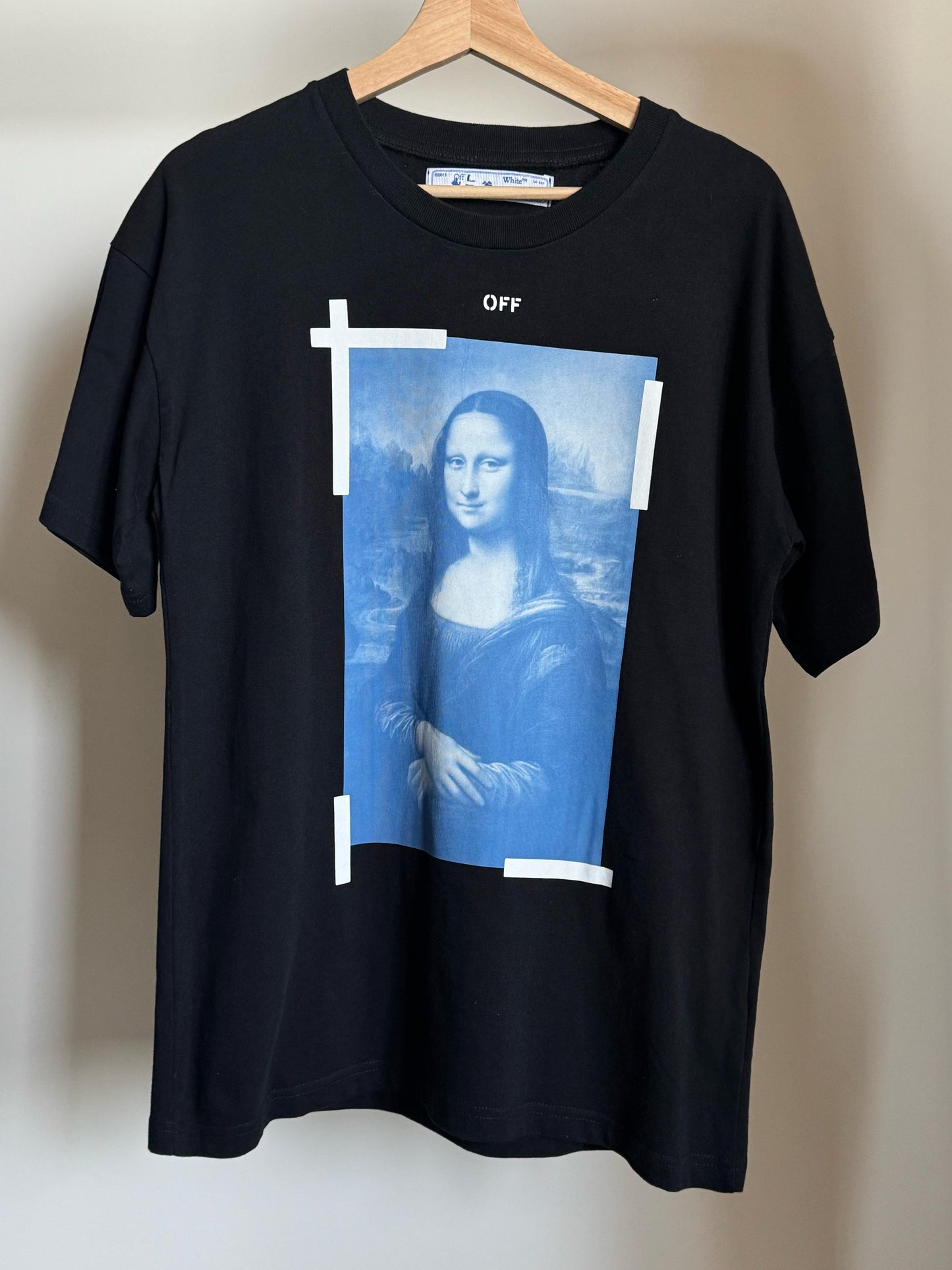 OFF-WHITE SLIM FIT MONA LISA PRINT T-SHIRT