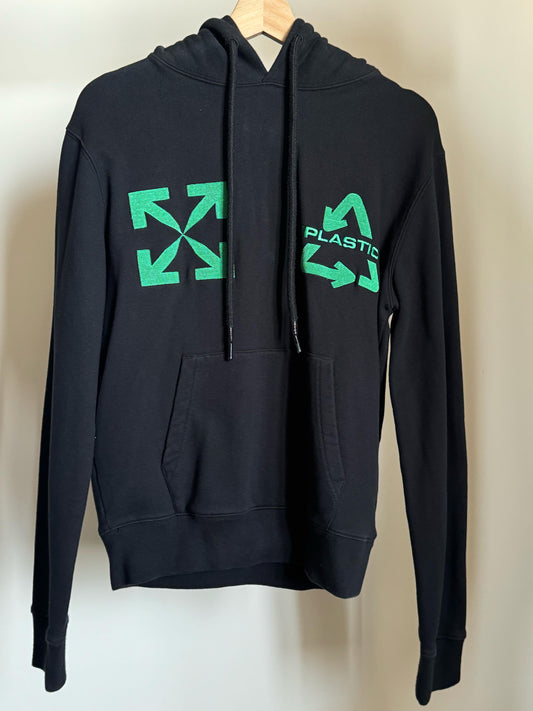 OFF-WHITE UNIVERSAL KEY HOODIE BLACK/MINT GREEN