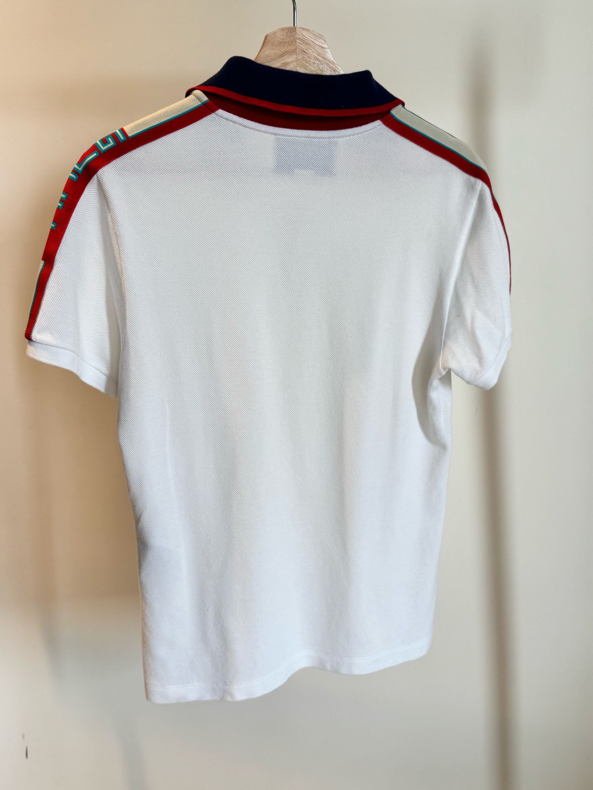 GUCCI COTTON POLO WITH GUCCI STRIPE