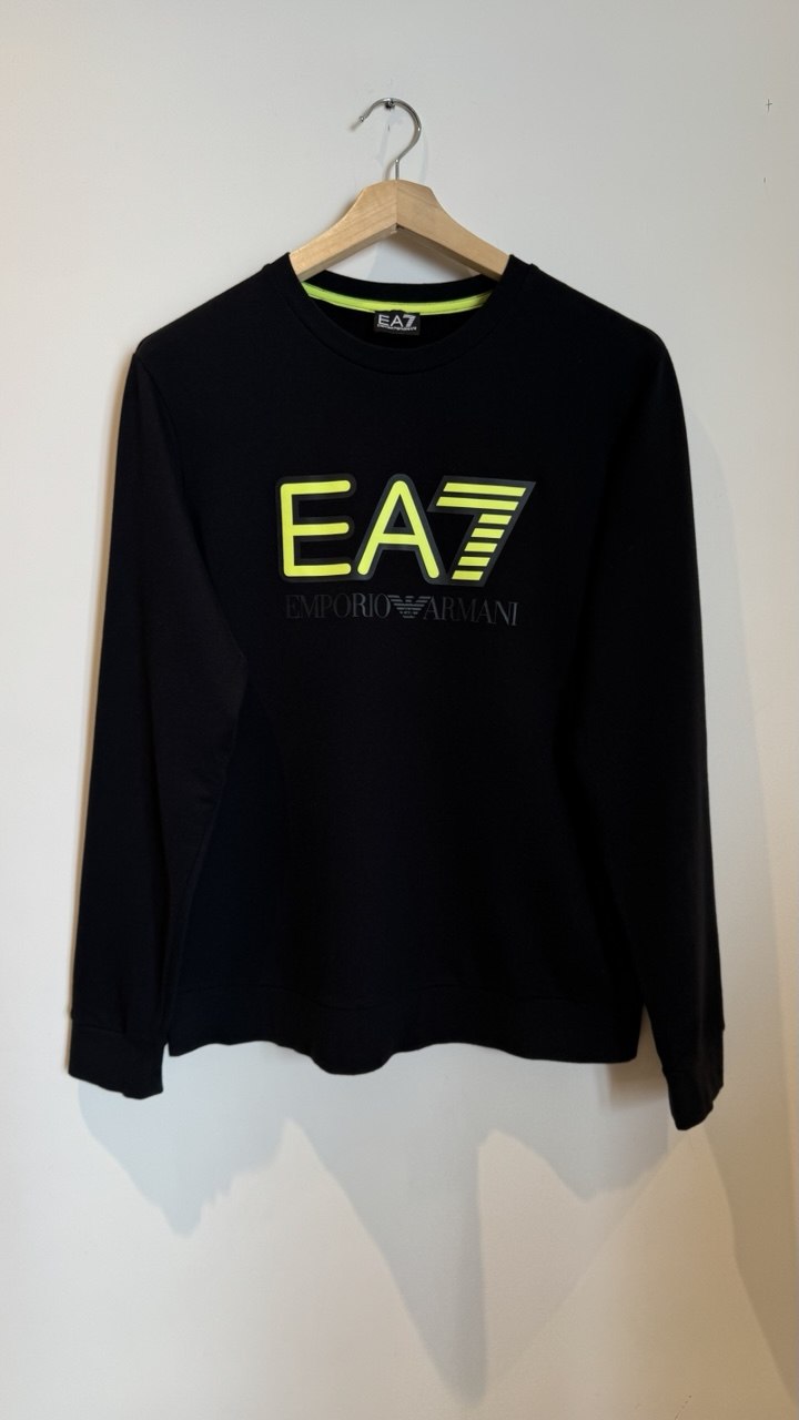 EA7 EMPORIO ARMANI BLACK SWEATSHIRT