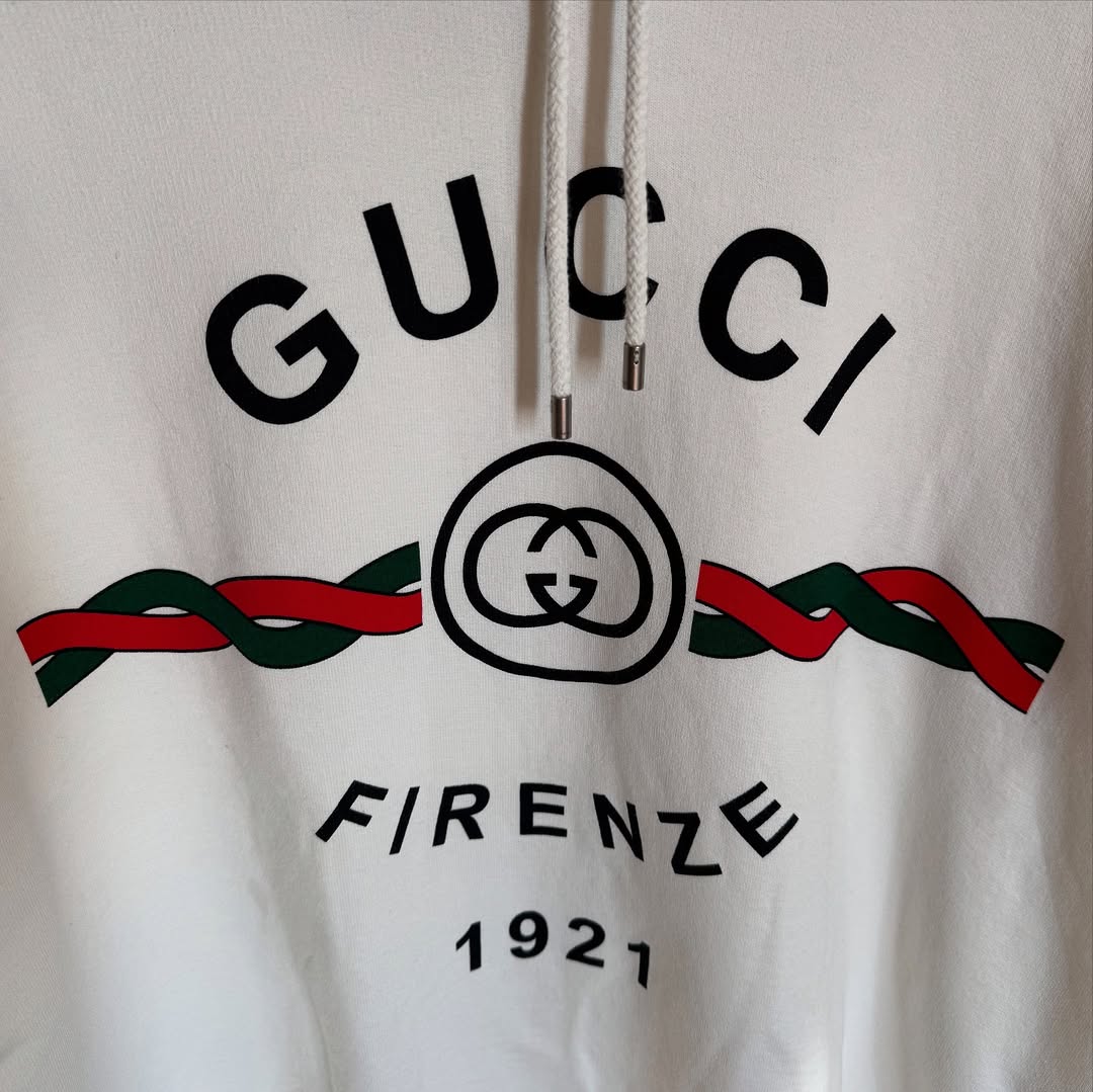 GUCCI FIRENZE 1921 COTTON HOODIE