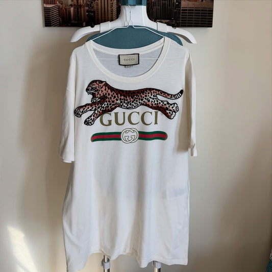 GUCCI BAIGUE LEOPARD T-SHIRT
