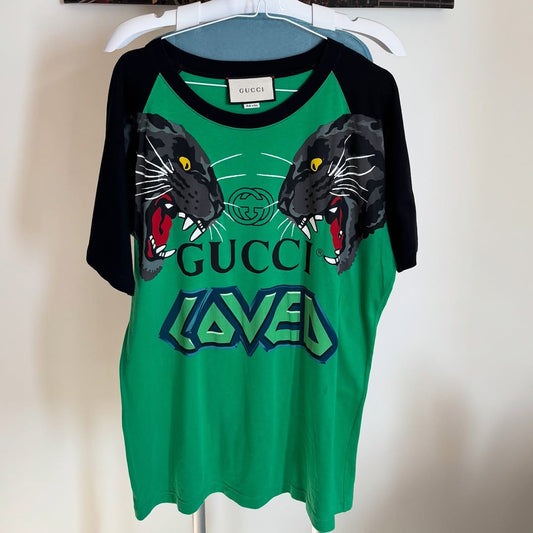 GUCCI LOVED PANTHER LOGO TSHIRT