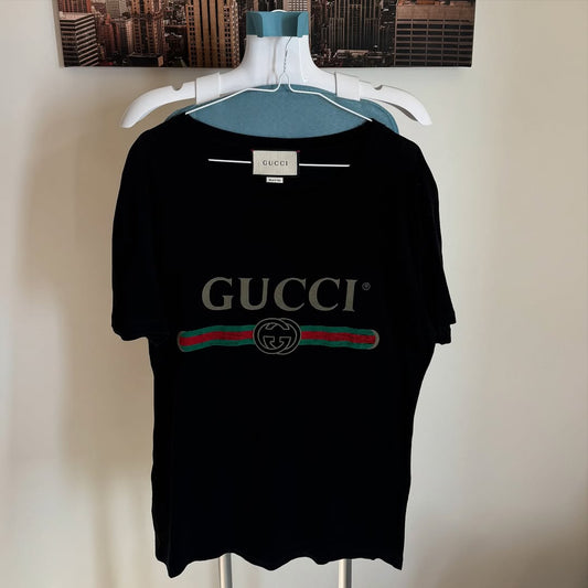 OVERSIZE T-SHIRT WITH GUCCI LOGO