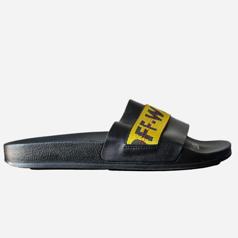 OFF-WHITE INDUSTRIAL BELT POOL SLIDER
