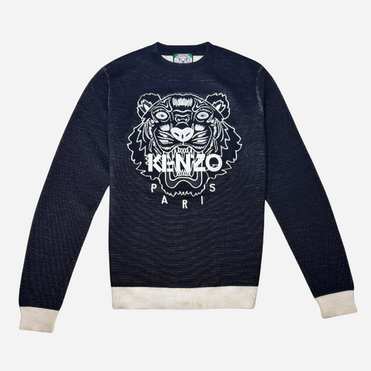 KENZO TIGER SWEATSHIRT BLACK/WHITE