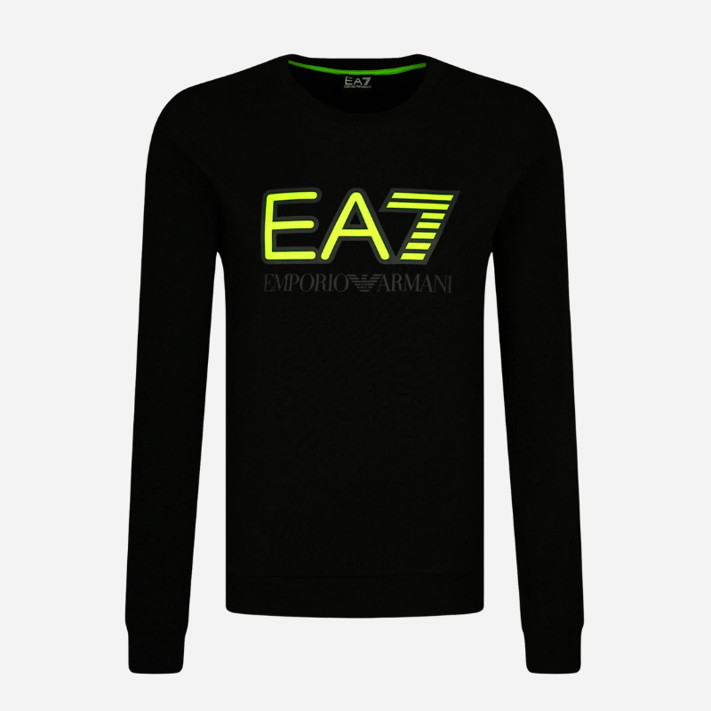 EA7 EMPORIO ARMANI BLACK SWEATSHIRT