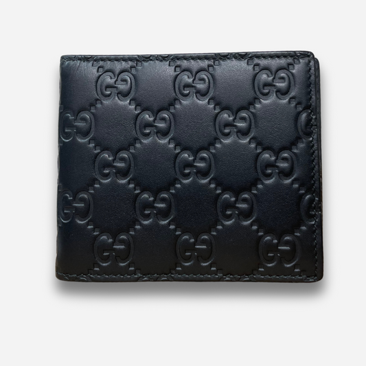 GUCCI LEATHER BIFOLD WALLET – BLACK