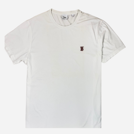 BURBERRY MONOGRAM LOGO T-SHIRT – WHITE