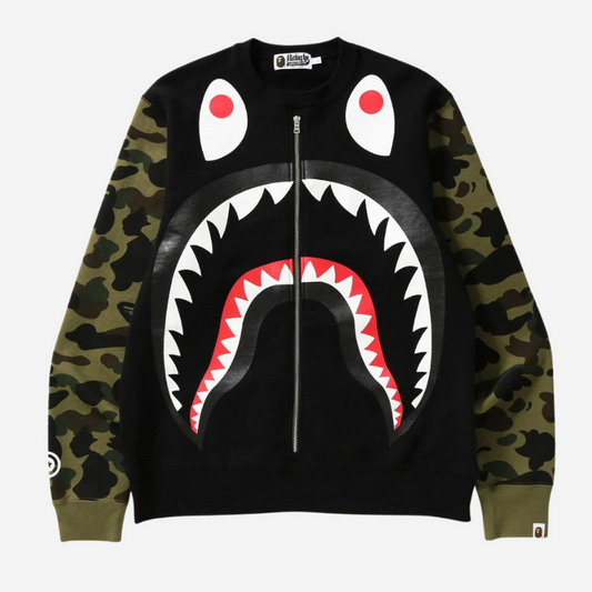 BAPE CHAIN SHARK CAMO SWEATSHIRT