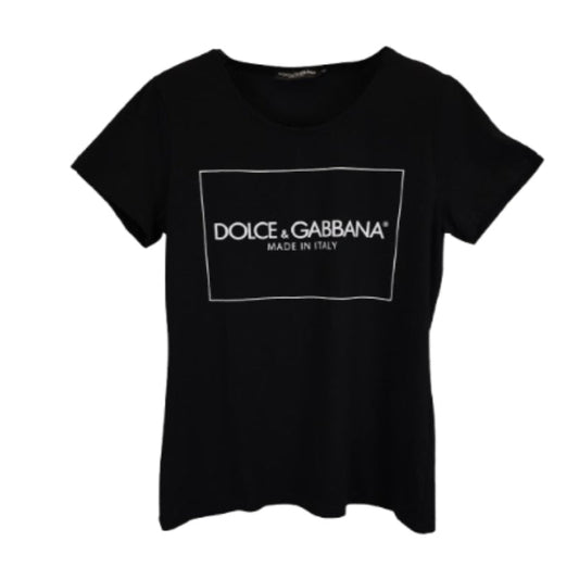 DOLCE & GABBANA PLAIN LOGO TEE