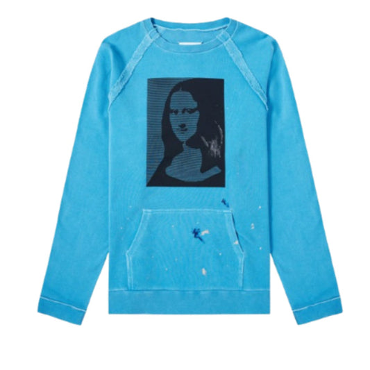 MAISON MARGIELA OVERSIZED MONA LISA RAGLAN EXPOSED SEAM SWEATSHIRT