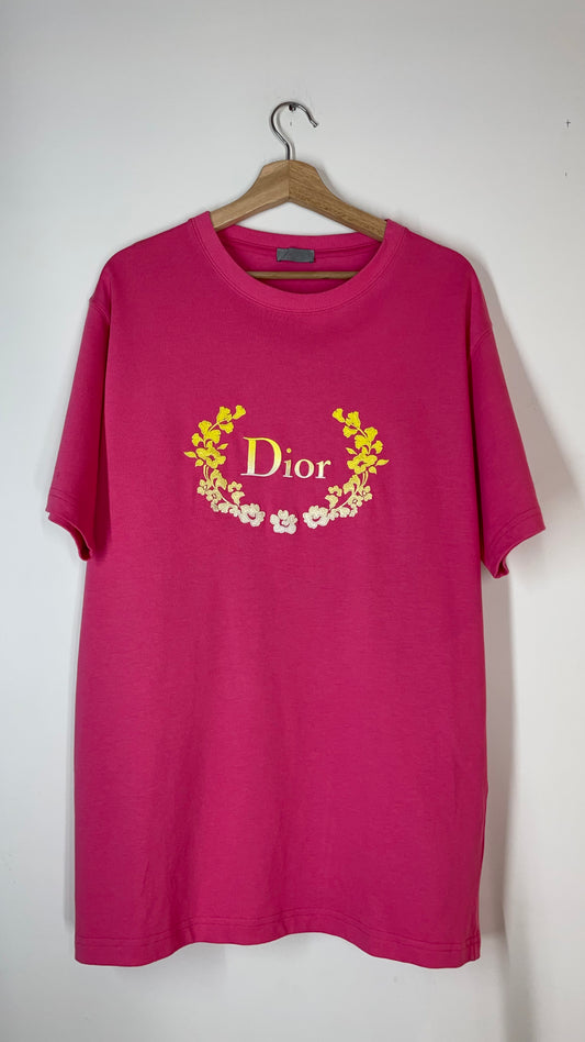 DIOR HOMME FLORA LOGO TEE