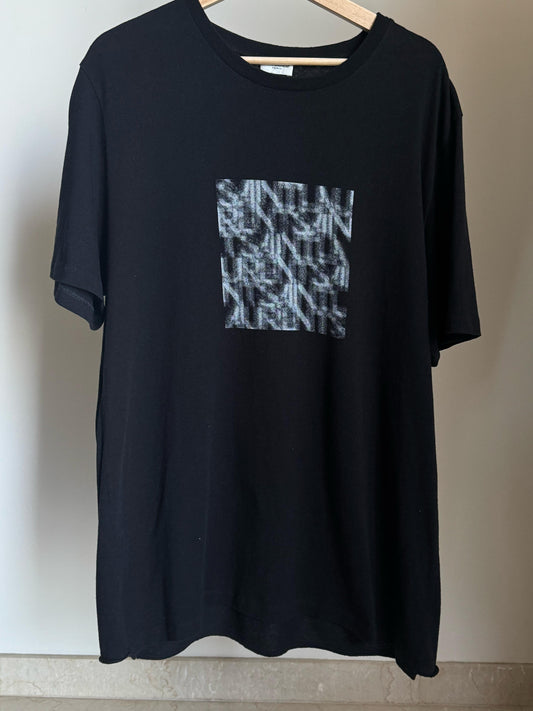 SAINT LAURENT OPTICAL ILLUSION T-SHIRT