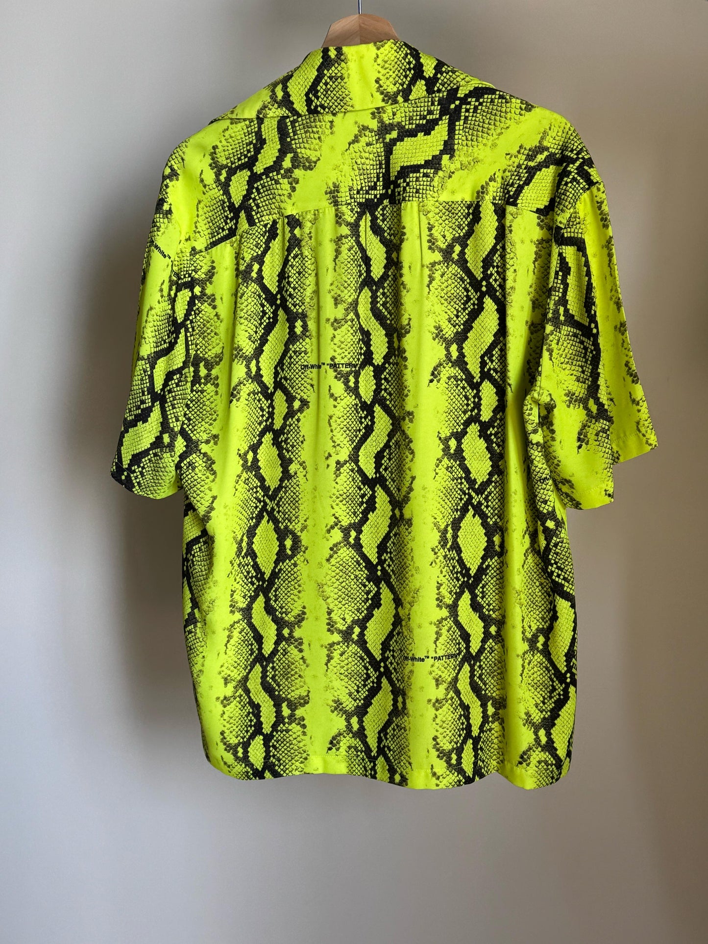 OFF-WHITE SNAKE HOLIDAY SHIRT 'YELLOW'