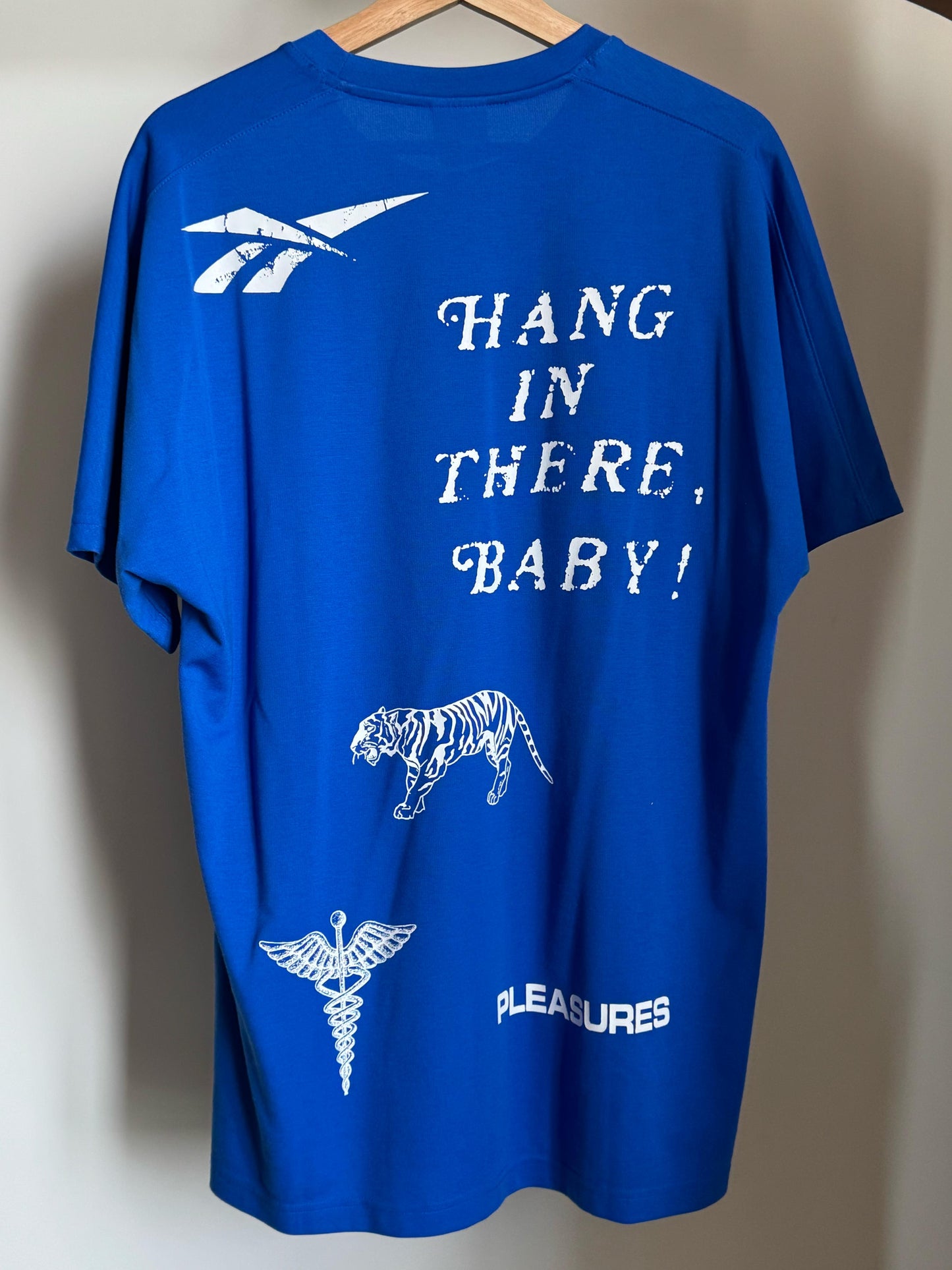 REEBOK X PLEASURES VECTOR 2 TEE BLACK