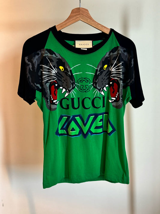 GUCCI LOVED PANTHER LOGO TSHIRT