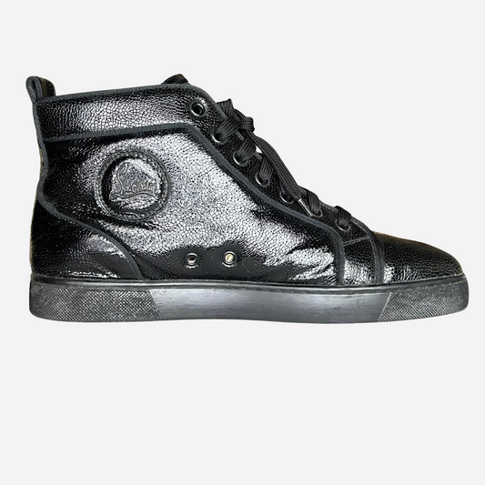 CHRISTIAN LOUBOUTIN LOUIS HIGH-TOP LEATHER SNEAKERS