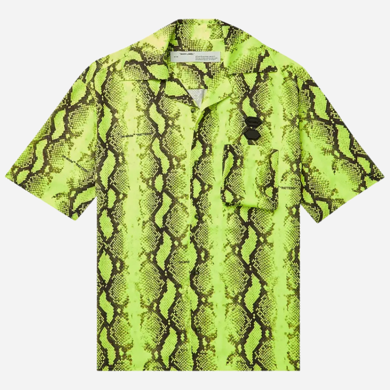 OFF-WHITE SNAKE HOLIDAY SHIRT 'YELLOW'