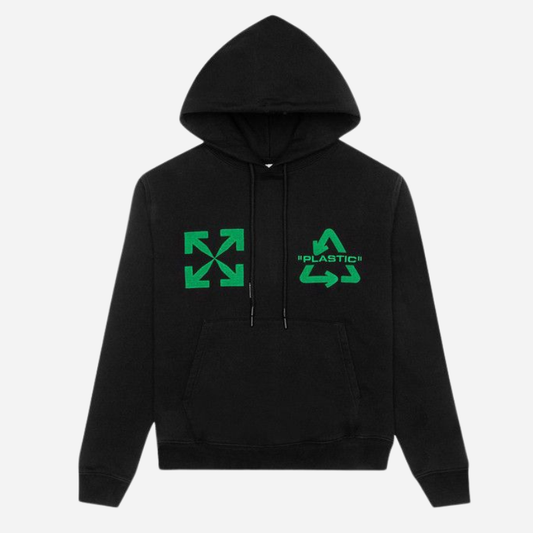OFF-WHITE UNIVERSAL KEY HOODIE BLACK/MINT GREEN