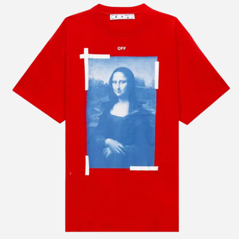 OFF-WHITE MONALISA SLIM TEE 'FIREY RED'