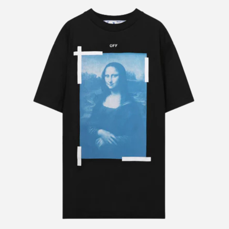 OFF-WHITE SLIM FIT MONA LISA PRINT T-SHIRT