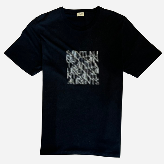 SAINT LAURENT OPTICAL ILLUSION T-SHIRT