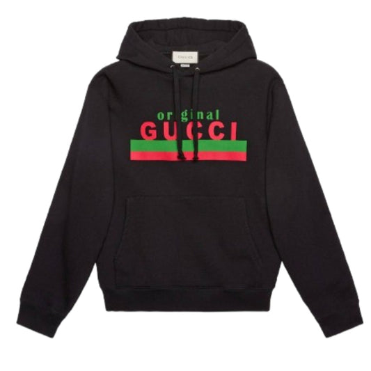 GUCCI ORIGINAL PRINT COTTON HOODIE