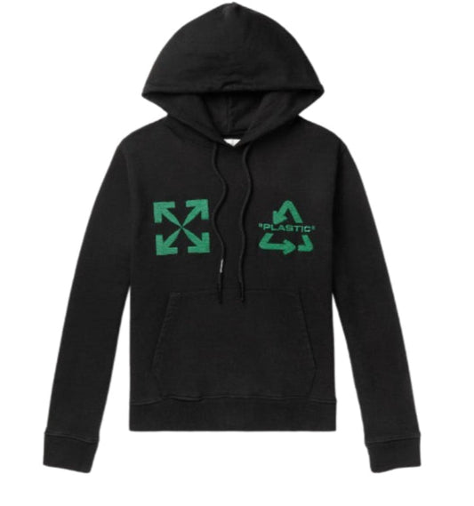 OFF-WHITE UNIVERSAL KEY HOODIE BLACK/MINT GREEN